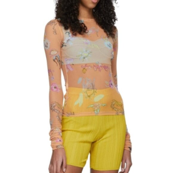 Marco Rambaldi Orange Nylon Long Sleeve - Picture 2 of 9